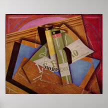 Juan Gris - Still Life with Bordeau Winde Poster