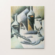 Juan Gris - Still Life with bottles and knives Puzzle