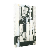 Juan Gris - Still Life with guitar Stretched Canvas Print