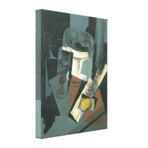 Juan Gris - Still Life with Newspaper Canvas Print