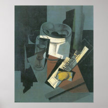 Juan Gris - Still Life with Newspaper Print