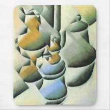 Juan Gris - Still Life with oil lamp Mousepad