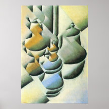 Juan Gris - Still Life with oil lamp Posters