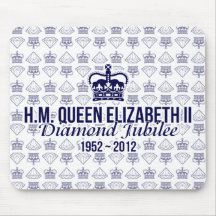 Jubileo de diamante Mousemat conmemorativo Tapetes De Raton