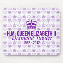 Jubileo de diamante Mousemat conmemorativo Tapete De Ratón