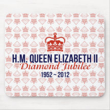 Jubileo de diamante Mousemat conmemorativo Alfombrilla De Raton