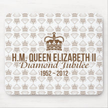 Jubileo de diamante Mousemat conmemorativo Alfombrilla De Ratón