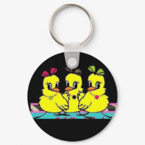 JUC Round Keytag keychains