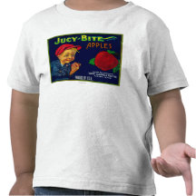 Jucy Bite Apple Crate LabelYakima, WA T-shirt