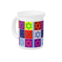 Judaic Designer Pitcher - Dinnerware - Jewish Art
