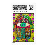 Judaic Stamp - Garden Oasis Hamsa stamps