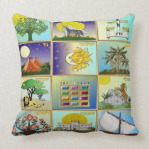 Judaica 12 Tribes of Israel Art Pillow pillows