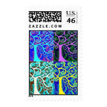 Judaica Hamsa Sunset Tree Of Life Stamp