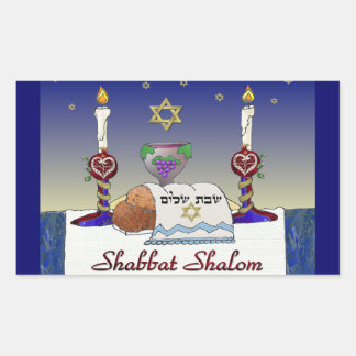 Shabbat Shalom Stickers | Zazzle