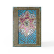 Judaica: Stained Glass Mosaic Hearts Star of David cards by jomodad Judaica: Stained Glass Mosaic Hearts Star of David cards