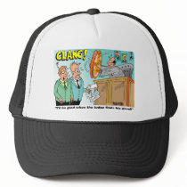 Judge Banging Pair Of Cymbals On Bench hats by lawyer_gifts Judge Banging Pair Of Cymbals On Bench hats