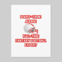 Judge .. Fantasy Football Expert Postcard