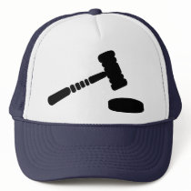 Judge hammer mesh hats
