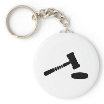 Judge hammer keychains