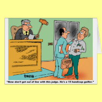 Judge Holds Long Handled Gavel cards