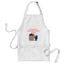 judge jokes aprons