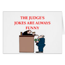 judge jokes greeting card