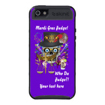 Judge Mardi Gras Important view notes Cases For iPhone 5