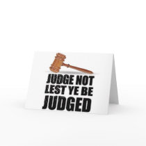 "Judge Not" Notecards by jkrohrs "Judge Not" Notecards