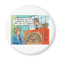 Judge scolding an executive defendant refrigerator magnets