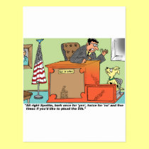 Judge Speaks To Dog On Witness Stand postcards