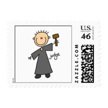 Judge Stick Figure Postage