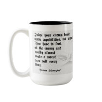 Judge Your Enemy mugs