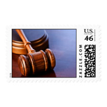 Judgement and gavel postage
