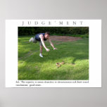JUDGEMENT Motivational Snake Poster Print