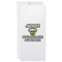 Judges...Like Regular People, Only Smarter Rack Card Design
