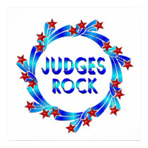 Judges Rock Red Stars Print