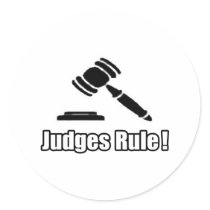 Judges Rule! stickers by judgeshirts Judges Rule! stickers