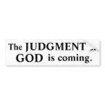 Judgment #1 bumper stickers