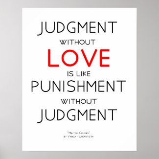 Judgment without Love - quote - poster