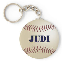 Judi Baseball Keychain by 369MyName