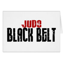 Judo Black Belt Greeting Card
