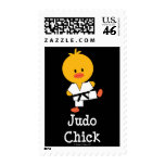 Judo Chick Postage Stamps