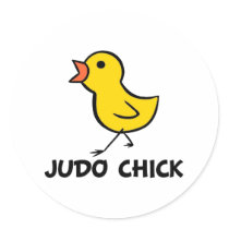 Judo Chick Sticker