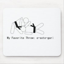 Judo My Fav Throw Osoto Gari mousepads