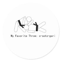 Judo My Fav Throw Osoto Gari stickers
