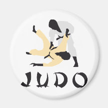 judo refrigerator magnet