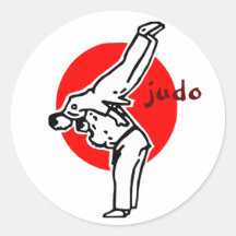 judo round sticker