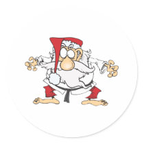 Judo-Santa stickers