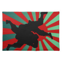 judo sun rising placemats