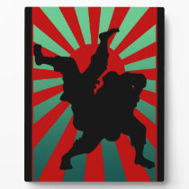judo sun rising plaque